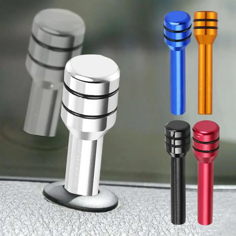 1pcs Car Door Lock Pin Cover Universal Interior Door Lock Knob Pull Pins Cover Interior Decorative Knob Pull Pins Aluminum Alloy