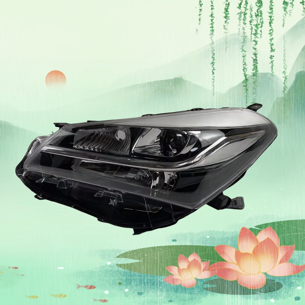 

Suitable for Toyota VITZ KSP130 2014 model modified front headlight black LED pair