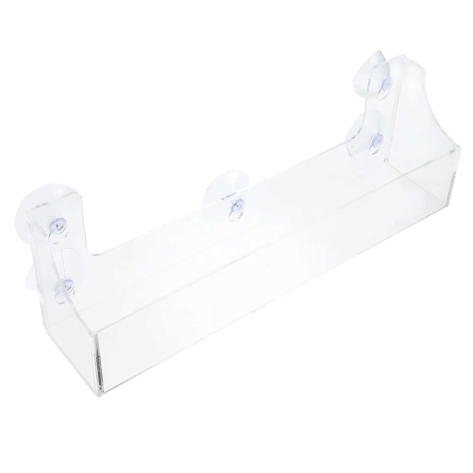 Beverage Suction Rack Acrylic Material Mount Suitable Stores Refrigeration Units Bottle Cup Water Soda Mug Bathroom Window Shelf