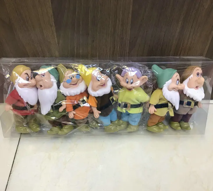 7pcs Disney Snow White And The Seven Dwarfs Action Figure Toys 15cm Princess Pvc Dolls Collection Toys For Birthday Gifts