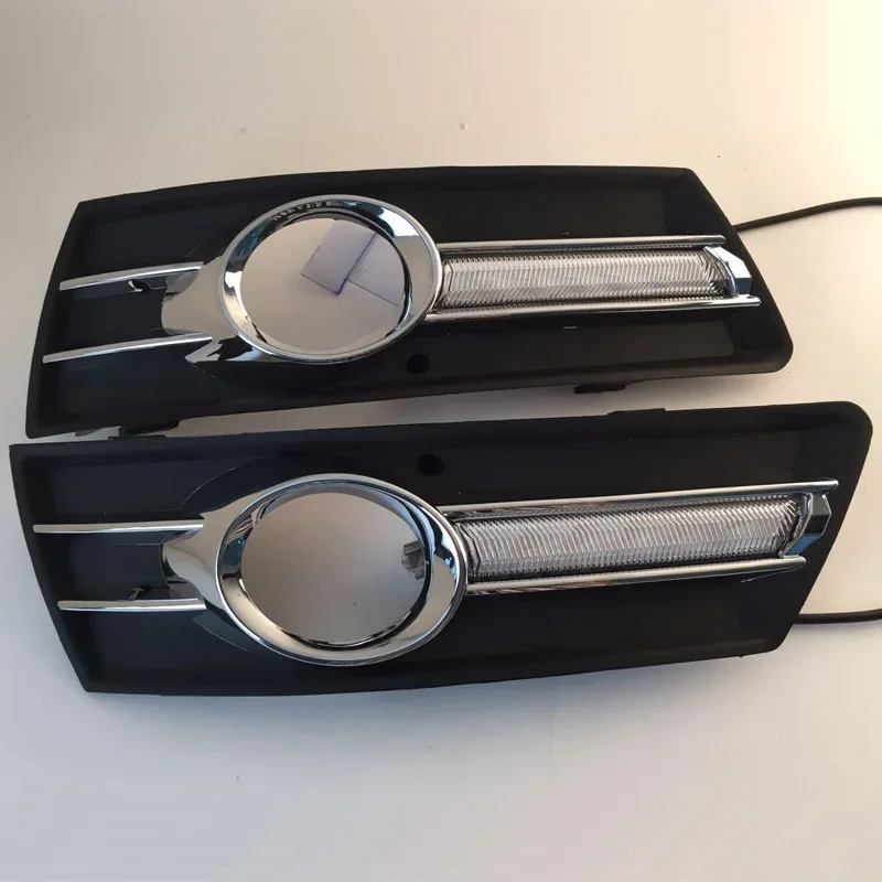 

Автомобильные светодиодные DRL дневные фонари для Volkswagen VW CC 2009-2013, желтый указатель поворота, ночные синие ходовые огни, автомобильные противотуманные фары, авто дальнего света