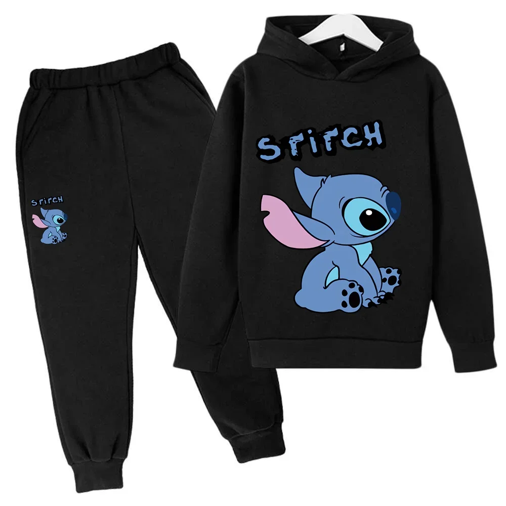 4-14 years old children's latest hoodie set Children's cotton autumn spring long-sleeved sweatshirt and pants 2 sets of clothing