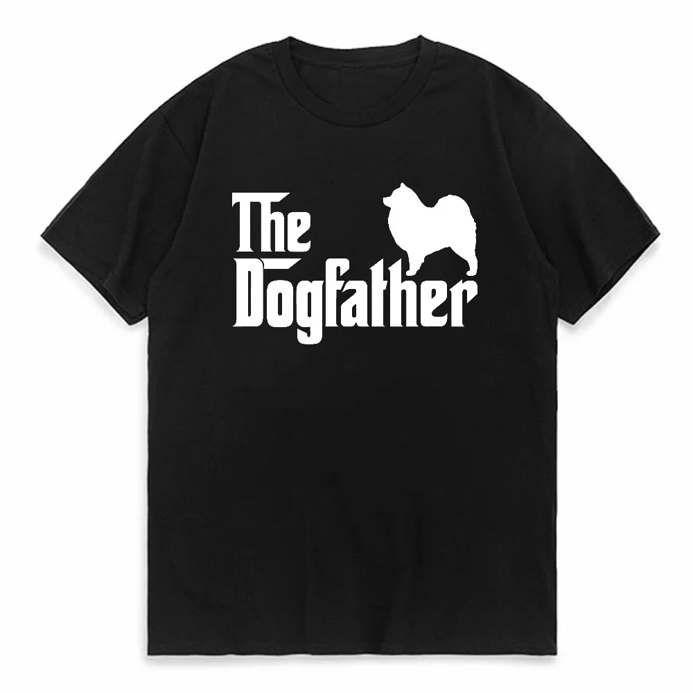 Funny Samoyed Lover DogFather Gift Graphic T-Shirt Men Summer Cotton Streetwear Short Sleeve Tee