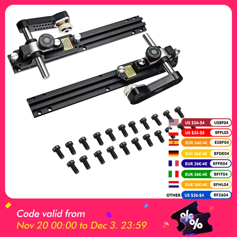 

HONGDUI Clear Cut TS Stock Guide Aluminum Alloy Woodworking Assembly Clear-Cut Precision Stock Guides For Table Saws