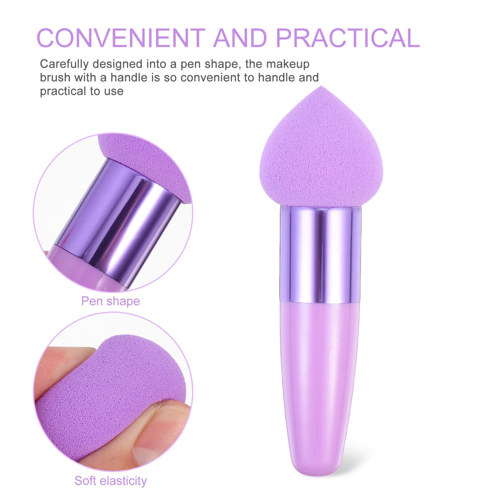 3 uds en forma de corazón lavado de cara maquillaje Gadget esponjas accesorios bolígrafos de belleza herramientas