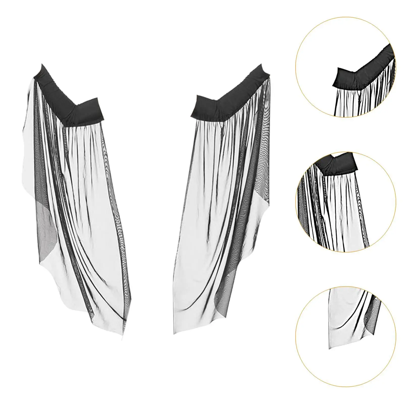 Hexe Mesh lange Ärmel Halloween schwarz Cosplay Kostüm Ärmel für Performance