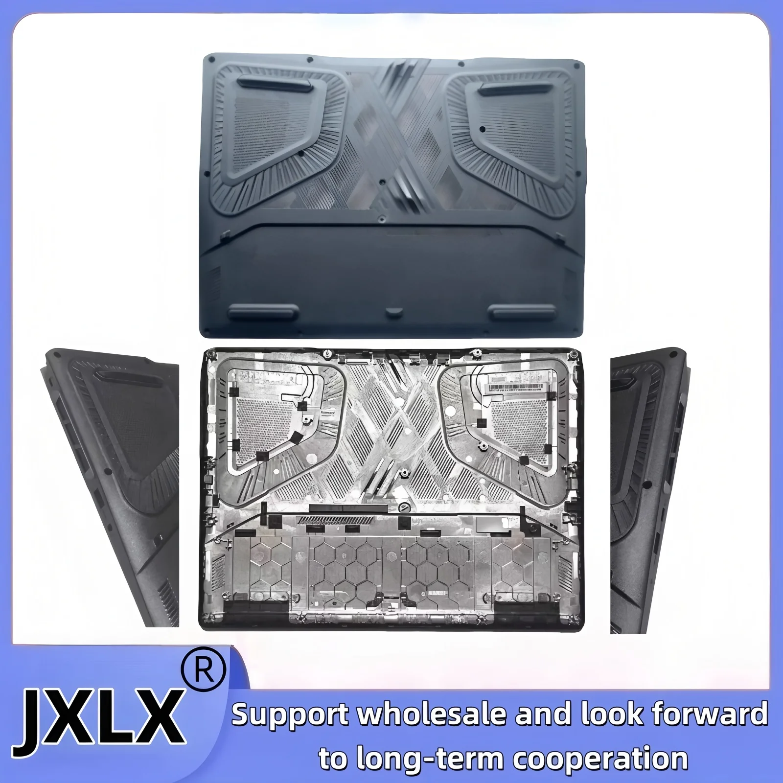 JXLX® Laptop LCD Back Cover for MSI Crosshair 16 HX D14PX MS-15P2 Palmrest Cover Bottom Cover Pressing Strip Laptop Shell