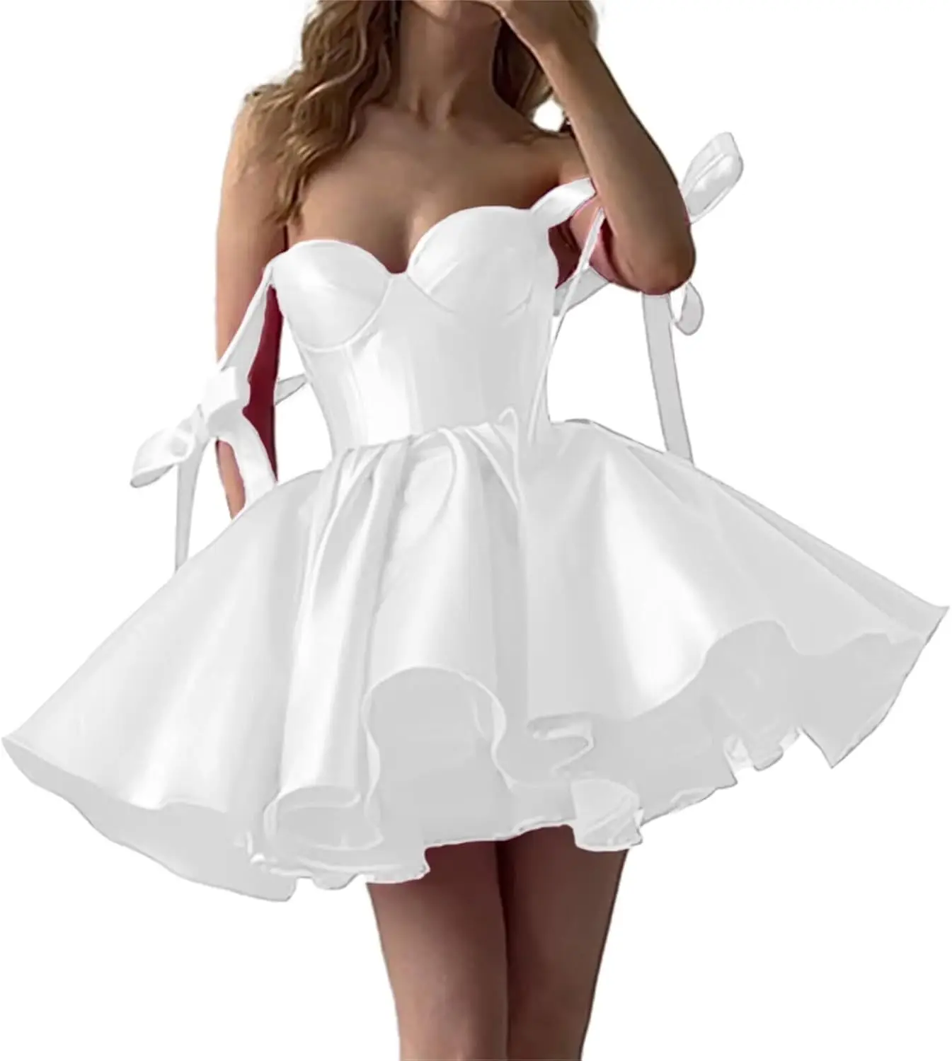 

Молодежное платье «Снова в школу», 2025, блестящее короткое бальное платье, атласное элегантное модное вечернее бальное вечернее платье с бантом и карманами