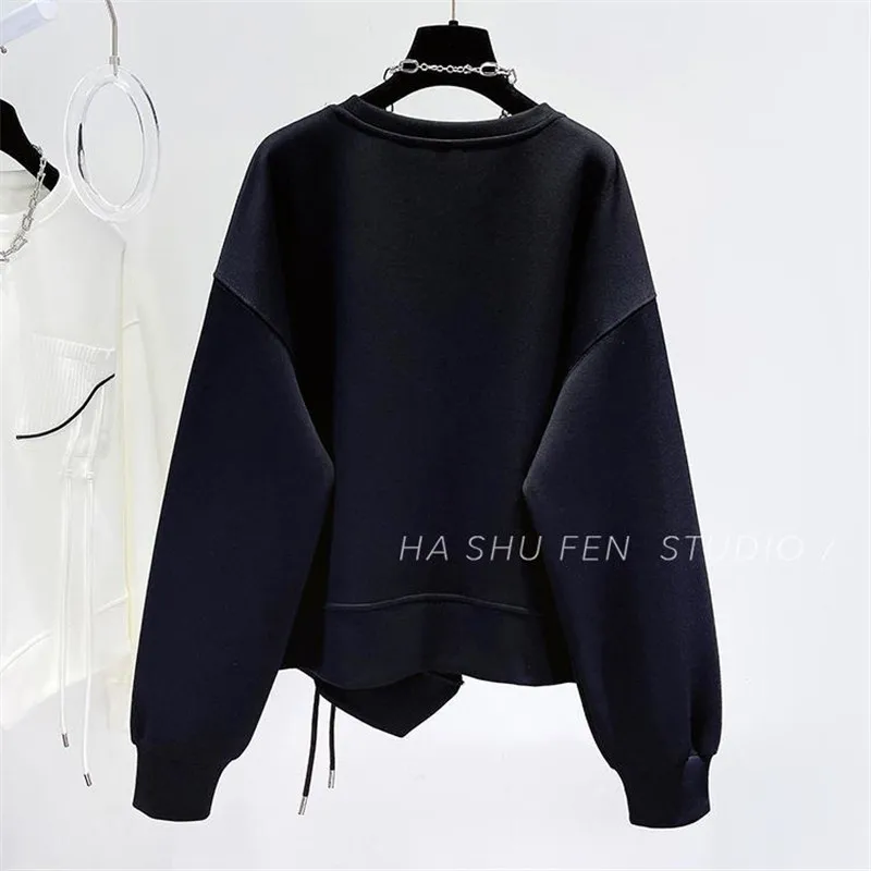 Spring Women\'s Hoodie Sweatshirts Casual Coat White Top Pullover Hoodies Oversized Hoodie Sportswear Streetwear Women Korean