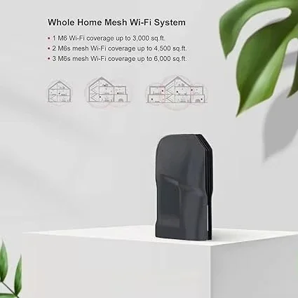 Wi-Fi 6 Modem Mesh Router Dual Band Gigabit AX1800 Black App