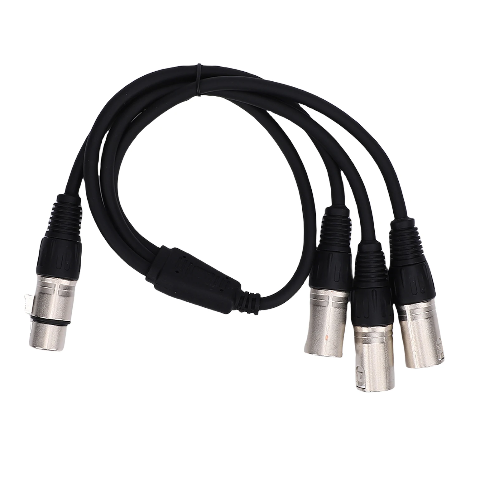 3 Pin XLR Female to 3 Male Y Splitter Cable 2FT Balanced 3 Way XLR Splitter Cable for Mixer Microphone 3 Way XLR Splitter Cable