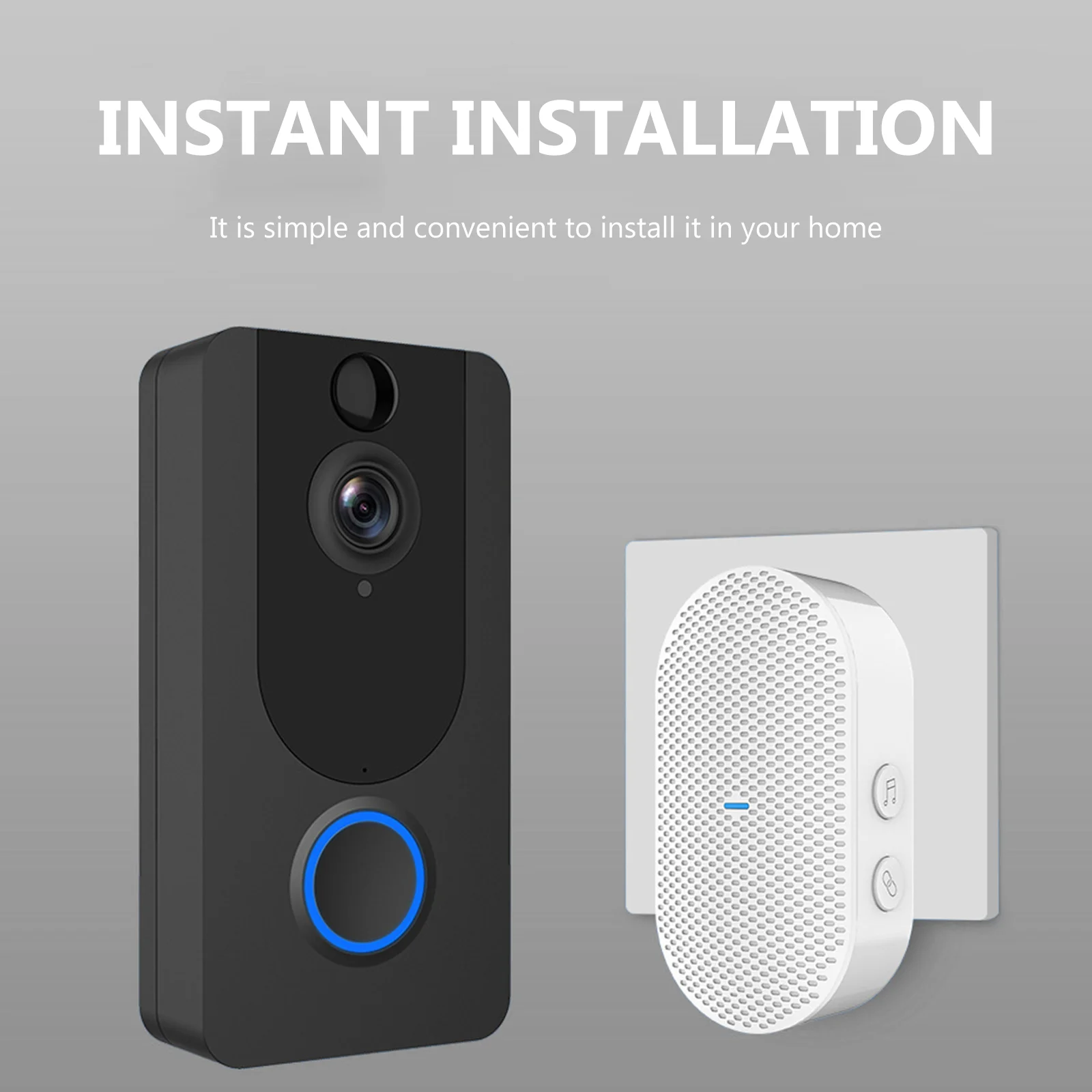 Дверь машины Ding, классная комната, необходимая поставка Bell, передатчик домашнего дверного звонка, внутренний звонок, вилка из АБС-пластика