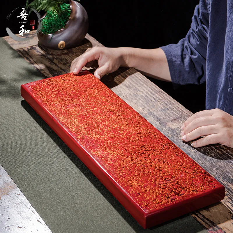 

Serving Wooden Tea Tray Ceremony Rectangle Vintage Living Room Tea Tray Wood Plates For Food Valet Bandeja Madera Home Products