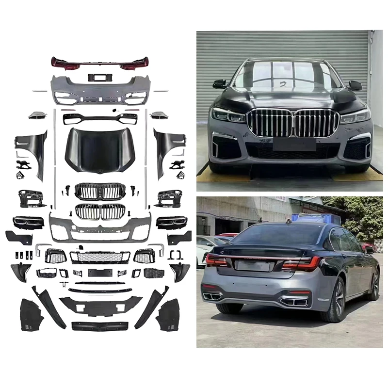 New SIYU F02 for 7 Series 2009-2015 Front & Rear Bumper Bolt-On Sport BodyKit with Fog Light Cutouts