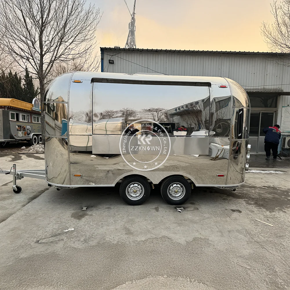 NEW Custom  Catering Pizza BBQ Food Trailer Fully Equipped Outdoor Mobile Bar Ice Cream Coffee Food Truck for Sale