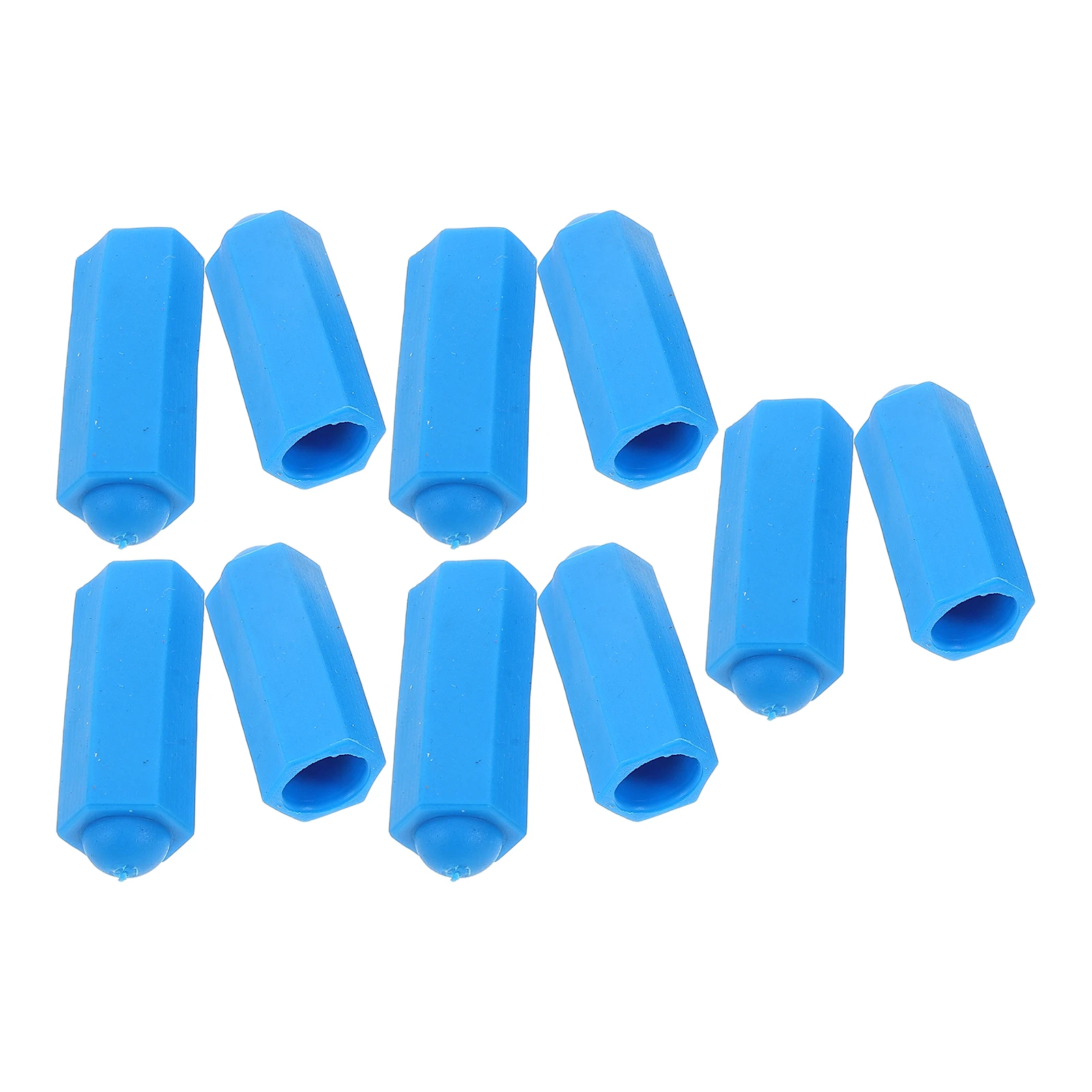 

10 Pcs Billiard Cue Protective Cover Accessories Snooker Tip Guard Billiards Pool Cues Sleeve Blue Protector