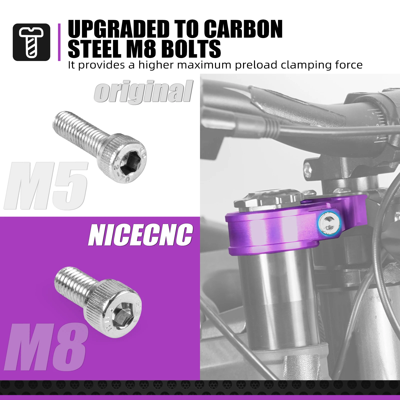 2025 2024 For Surron Light Bee X KKE Front Suspension Upper Triple Clamp Top Link Plate Riser Bracket Kit For SurRon Light Bee S