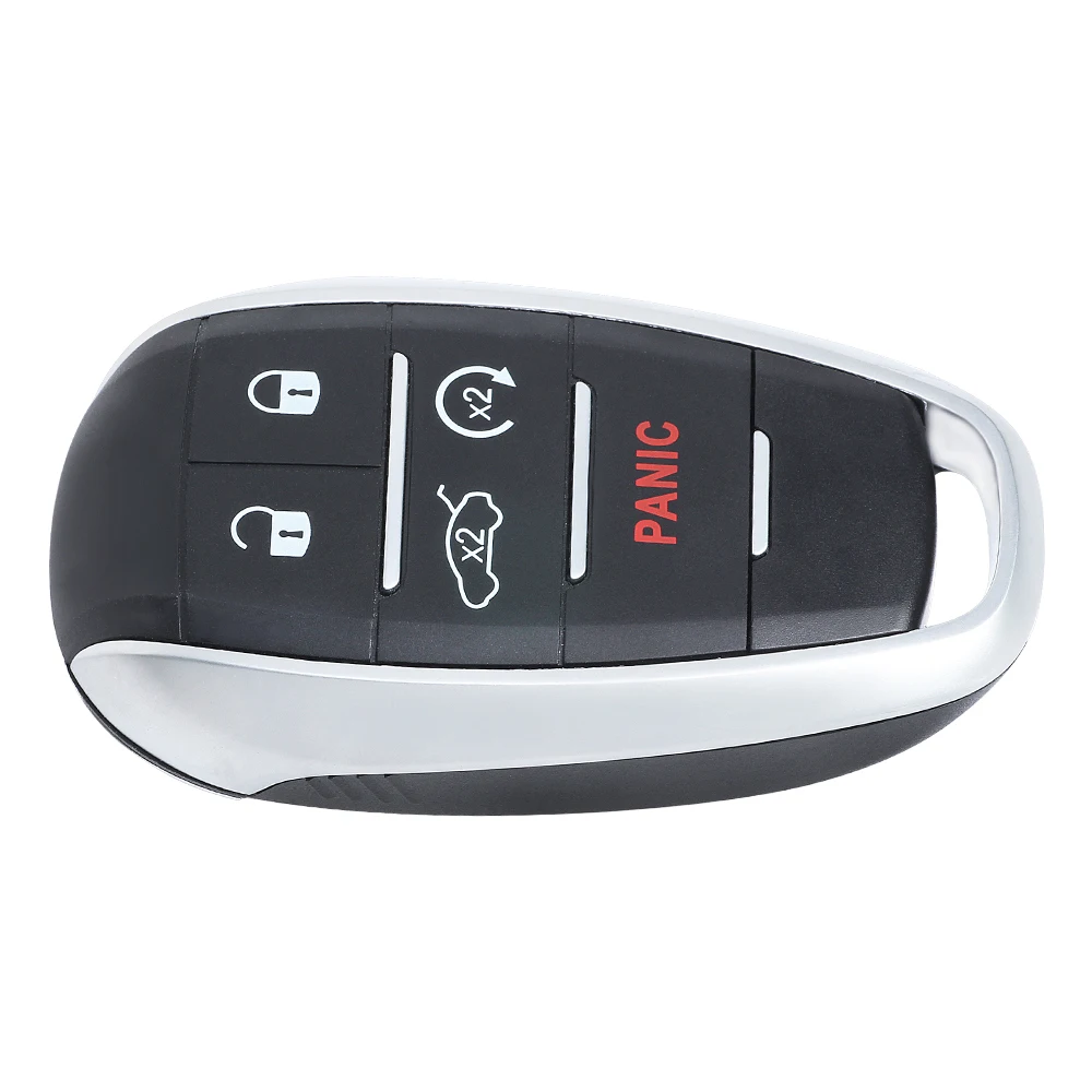 KEYECU 5 przycisków 4A Chip 433 MHz A2C 97635100 Dla Alfa Romeo Giulia Stelvio 2017 2018 2019 2020 inteligentny klucz KR5ALFA434 pilot