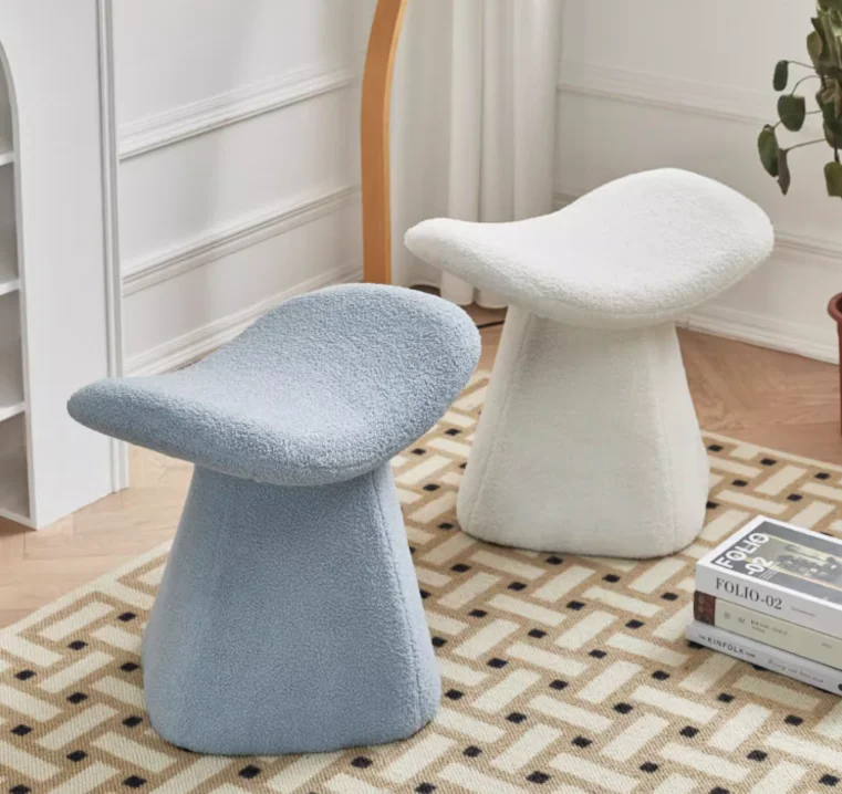 

Прямые поставки с фабрики: Простой креативный пуфик из овечьей шерсти, табурет для макияжа и переодевания, табурет для отдыха и переобувания.