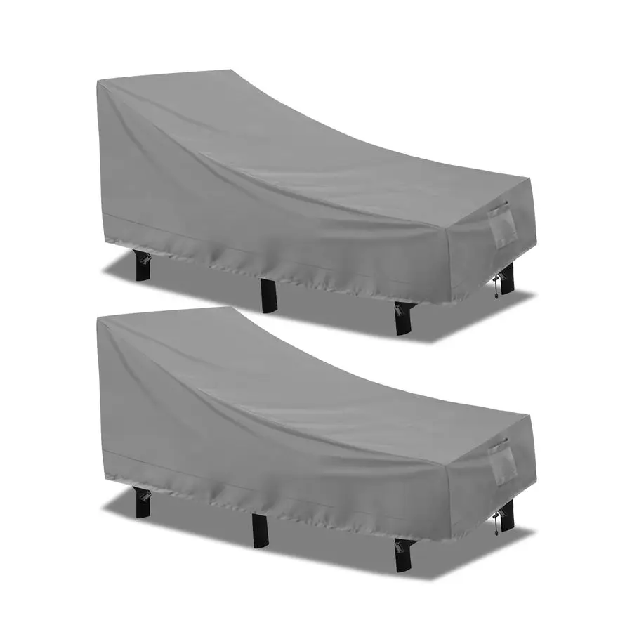 

Outdoor Chaise Lounge Cover, Lounge Chair Covers Waterproof Patio Furniture Lounge Chair Cover, UV Resistant amp Weatherproof, 2