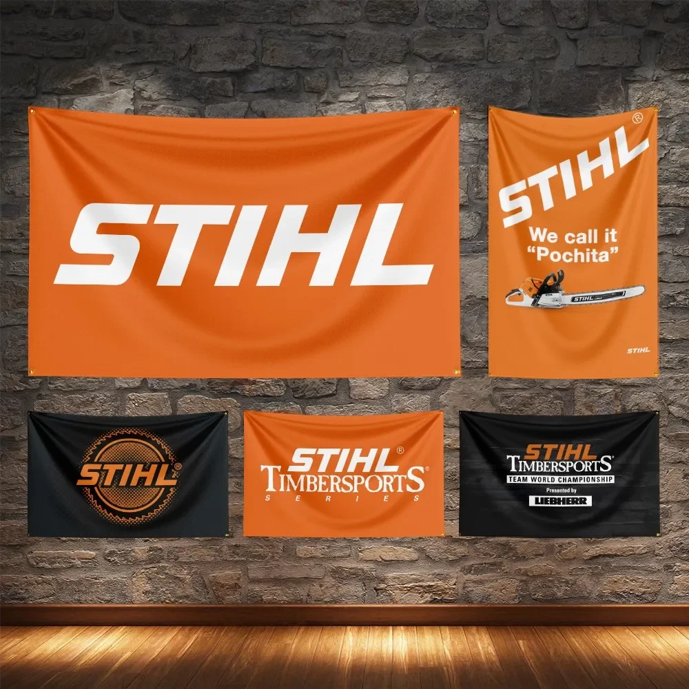 STIHL Tool Flag Polyester Digital Printing Banner For Decoration