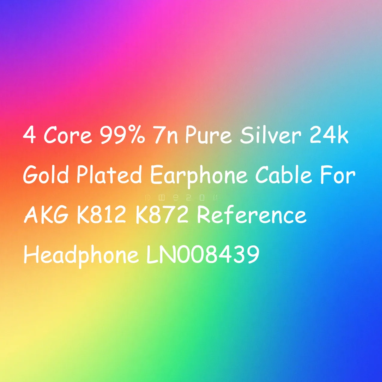 4-adriges 99 % 7n reines Silber 24 Karat vergoldetes Kopfhörerkabel für AKG K812 K872 Referenzkopfhörer LN008439