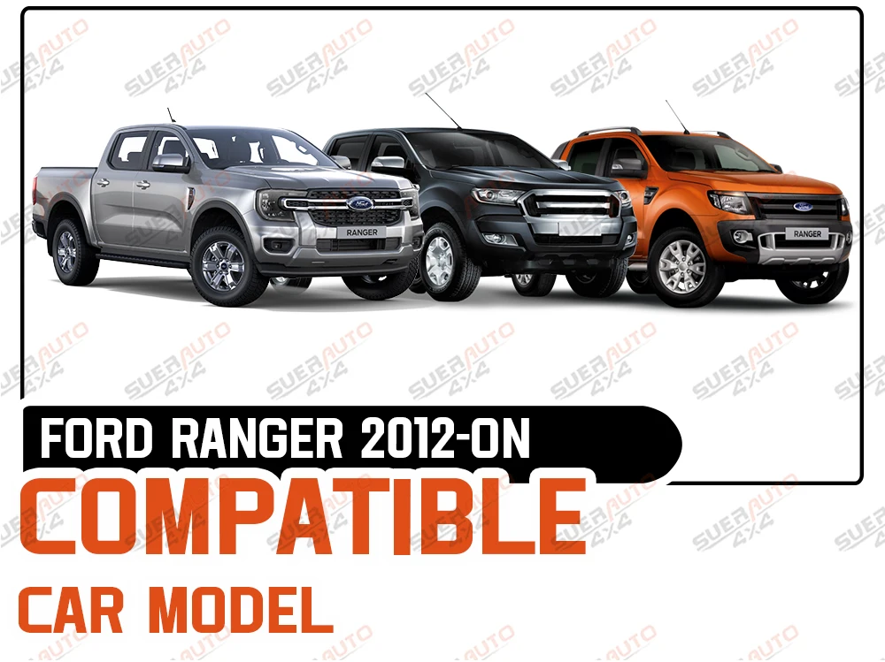 Tailgate Ladder For Ford Ranger T6 T7 T8 2012-2022 Wildtrak XL XLT Foldable 360° Swivel Truck Bed Access Ladder Pickup Rear Step
