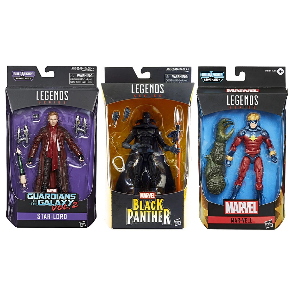 Marvel Legends Series Exclusive of The Galaxy Star Lord Black Panther Gamerverse Collectible Mar-Vell Action Figurines Child Toy