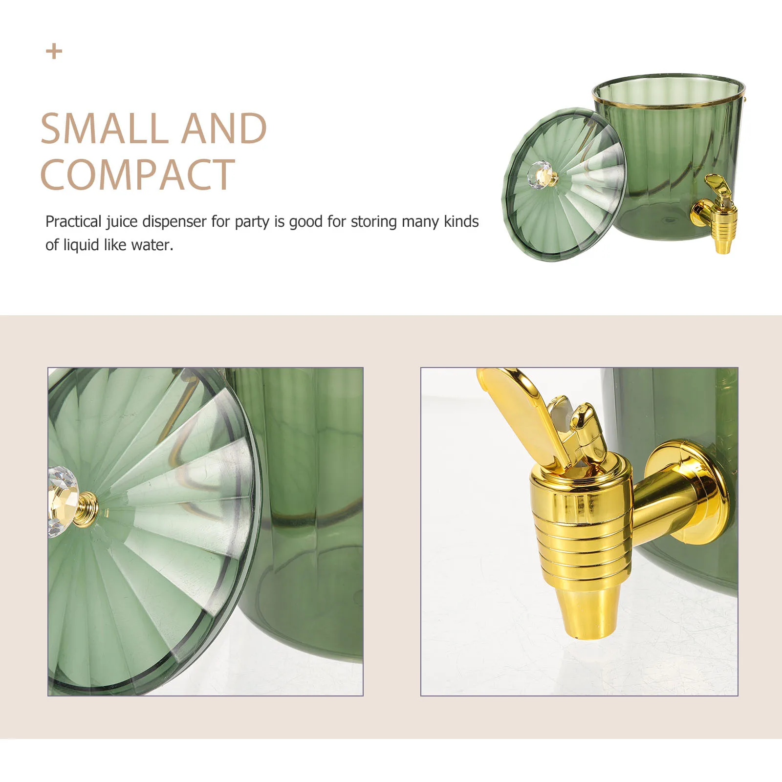 

Cold Drinks Dispenser Juices Container Large Lid Sealed Spigot Anti-Blockage Beverage Dispenser for Parties