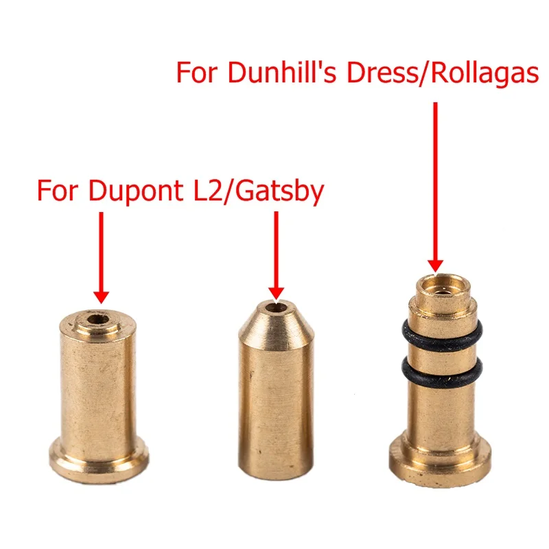 3 In 1 Brass Copper Nozzle Refill Butane Gas Adapter For S.T Dupont Ligne 2/Gatsby & Dunhill\'s Dress/Rollagas Lighter Gadgets