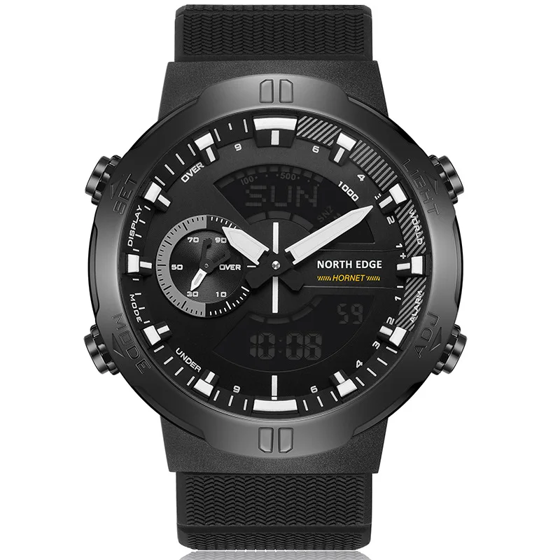 NORTH EDGE HORNET  New Digital Watch Men's Sports Watches Dual Time Alarm Clock
