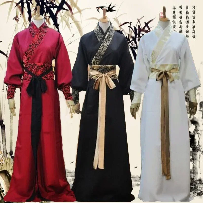 Hanfu Nationale Chinese Dans Kostuum Mannen Oude Cosplay Traditionele Chinese Kleding Voor   Hanfu Kleding Dame Podium Jurk