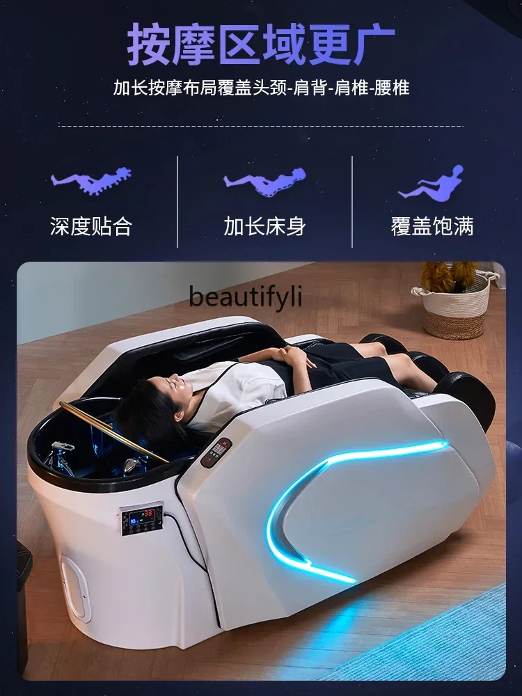 Automatic Electric Intelligent Massage Shampoo Bed Barber Shop Thai Water Circulation Head Therapy Bed