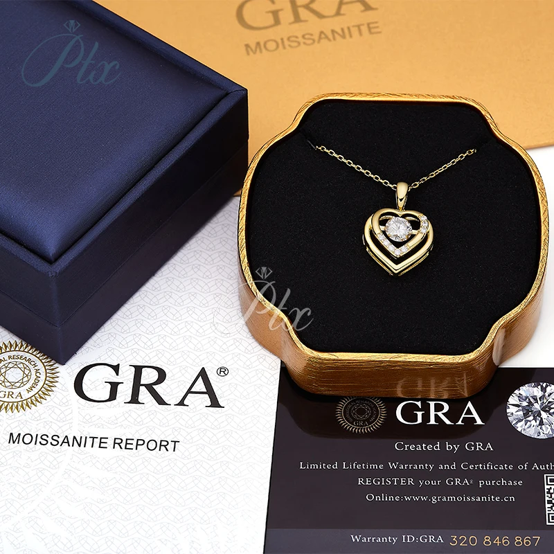 1ct Moissanit-Halskette für Damen Silber 925 Hypoallergener Schmuck Charms Hochwertige Geschenke für Geburtstag Tägliches Tragen Festliche Anlässe – Detail 1