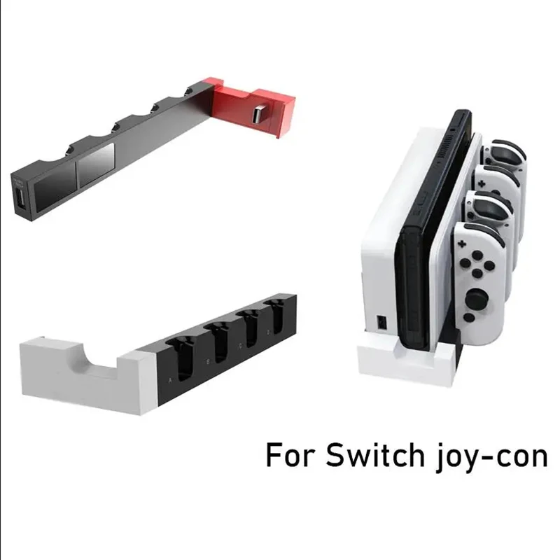 For N-Switch Joy-Con a Four-Charge Fast Charging NS Game Console Left and Right Small Handle Portable Charger Usb Charging Base