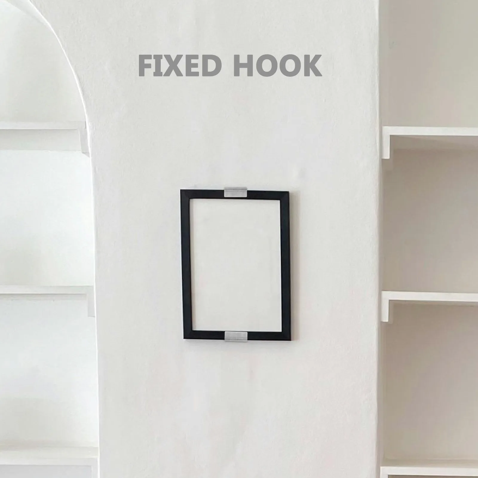 

10Pcs Stainless Steel Tile Wall Hooks Heavy Duty Display Hangers Brackets for Clothes Mirrors Towels Picture Frames