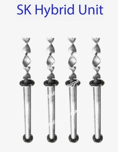 SKSVSX Spiral Blade Static Tube Mixing Core, 304/316 Stainless Steel SK Mixing Unit, Stable Performance Static Mixer