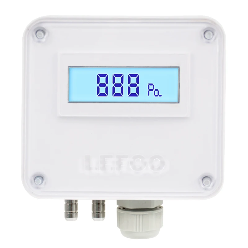 

LEFOO LFM11 Digital Display Differential Pressure Transmitter, ±100~10000Pa,0~5VDC/0~10VDC/4~20mA/RS-485 Signal output