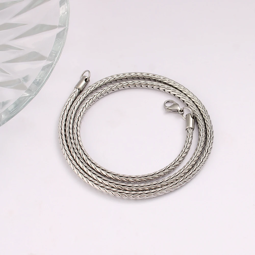 USENSET Wholesale High Quality Stainless Steel Chain Necklce Versatile Snake Bone Chains Men Long Neck Jewelry Waterproof