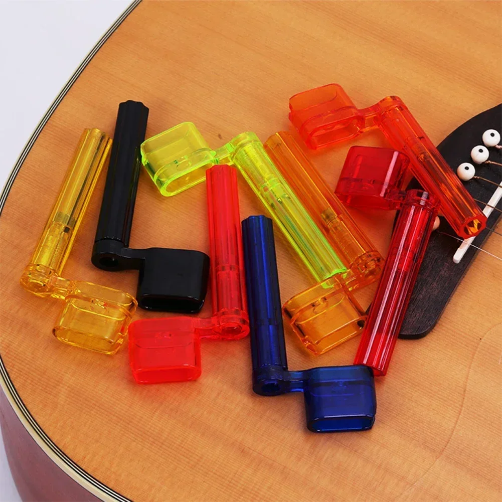 2 In 1 Guitar String Winder Peg Colorful Plastic Bridge Pin Puller Guitar Remover Luthier Tool Replacement Parts