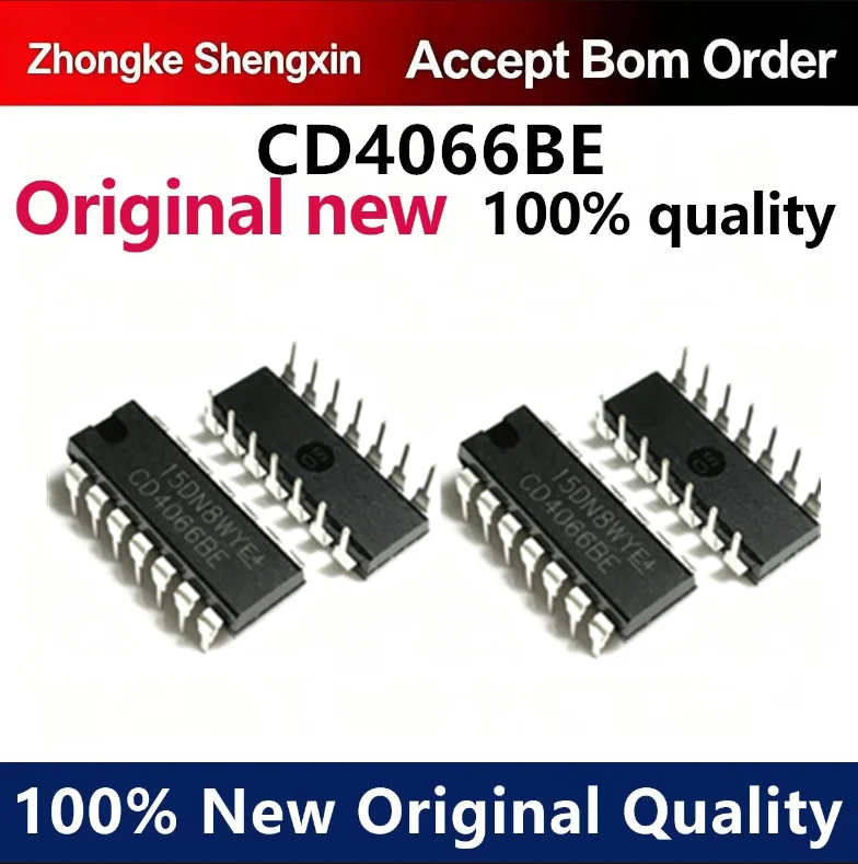 （5pcs-100pcs）Brand new original imported CD4066 CD4066BE DIP-14 bidirectional analog switch