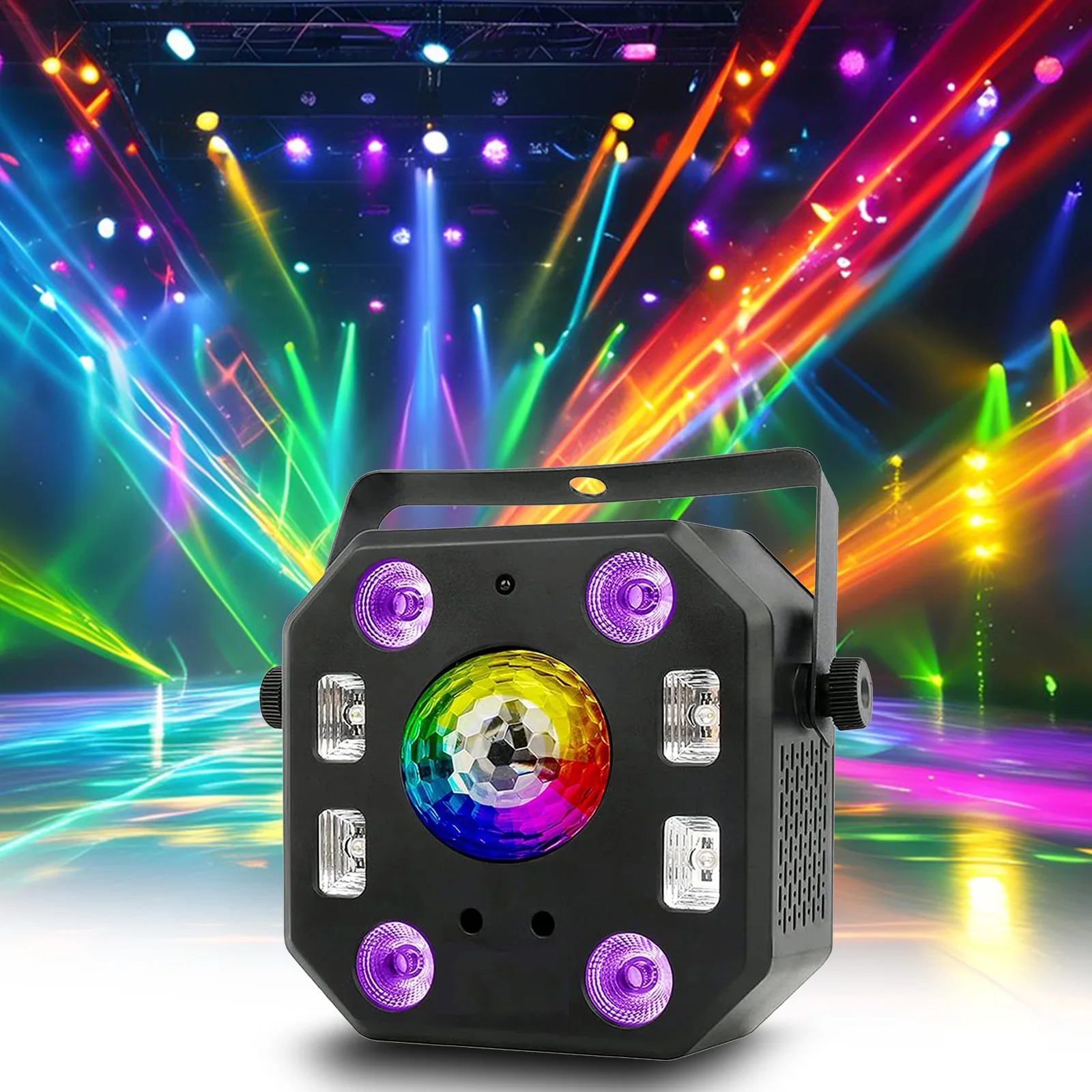 Stage Lights DJ Lights LED Effect Light 5In1 Full Sky Star Magic ball Light LED Strobe/UV Wedding Church Club Disco Party Light