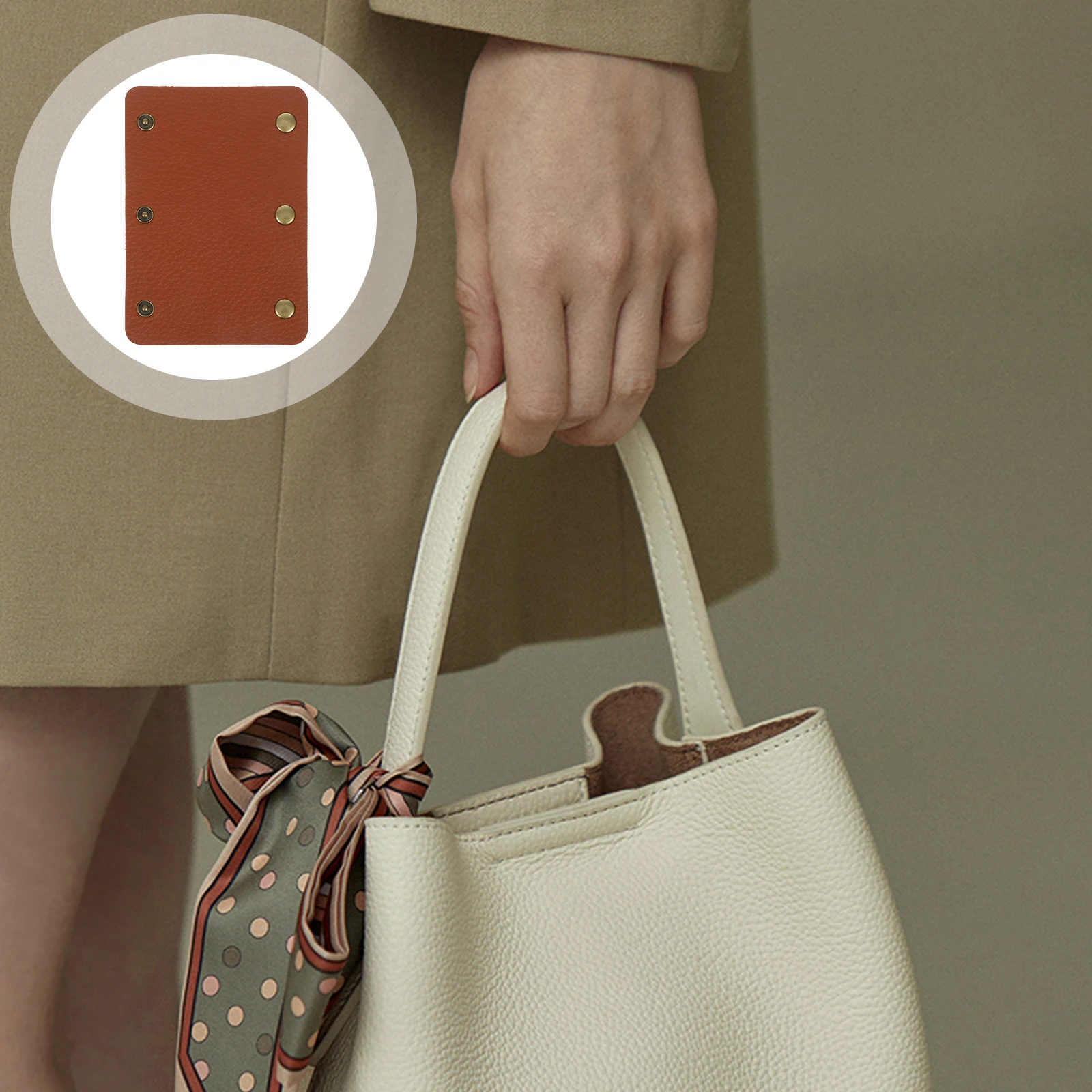 

2pcs Pu Luggage Protector Bag Strap Cover Handbag Replacement Wrap Travel Suitcase Handle Grips Bag Handle Wrap Durable