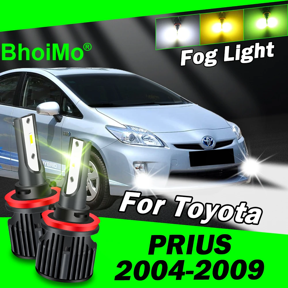 

BhoiMo Front Fog Light Lamp For Toyota Prius Led 2004 2005 2006 2007 2008 2009 Bulb