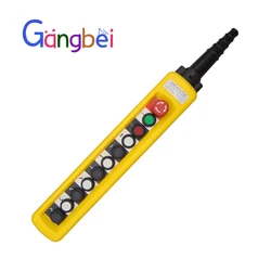 XAC-A10713 waterproof traffic control switch Lifting Push button switch box for hoist up down left right emergency stop switch