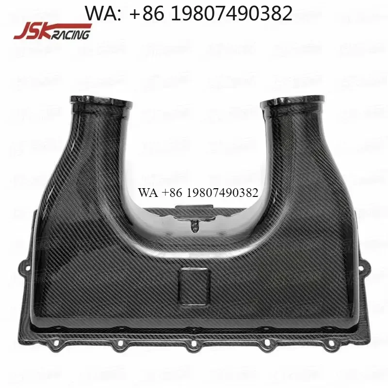 Wmwmnu Carbon Fiber Air Box Intake for 458 Italia Spider Speciale High Performance Engine Cover Replacement Auto