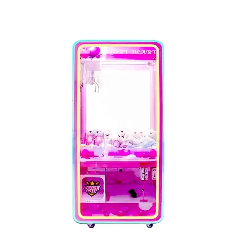 

Hot Sale Custom Amusement Colorful Park Coin Operated Claw Machines Game Mini Claw Crane Machine for Sale