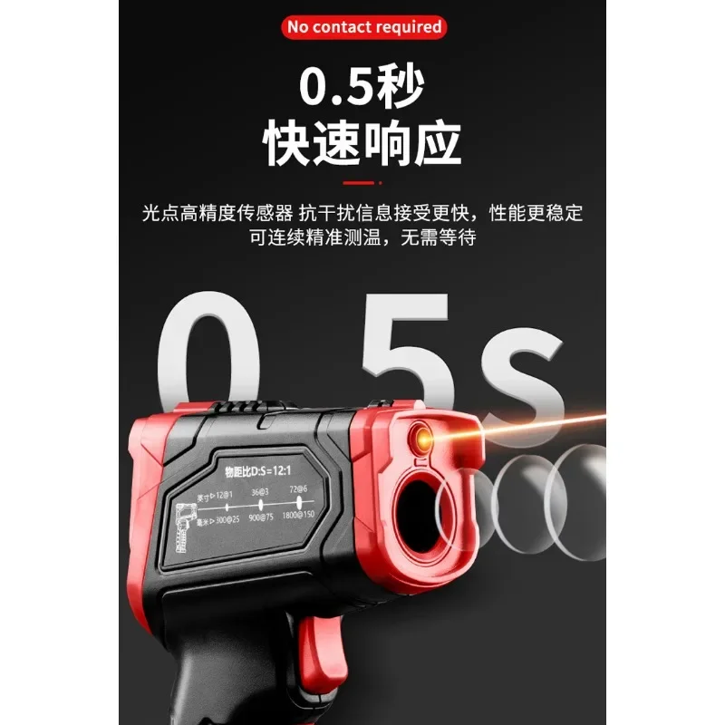 Professional Industrial Used Infrared Thermometer Non Contact Humidity Temperature Meter Data Hold