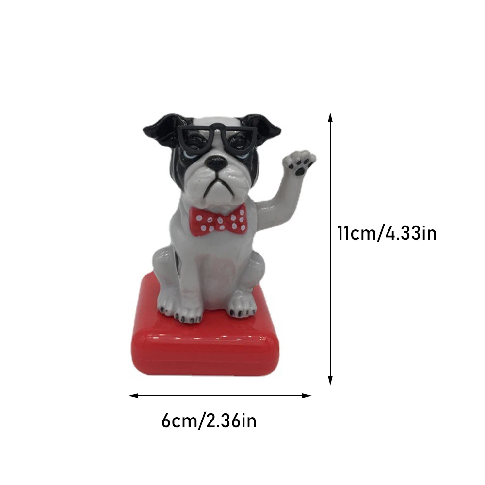 Solar Shaking Head Cartoon Cute Dog Car Dashboard Decoration, Gift, Creative Car Interior Decoration Accessories