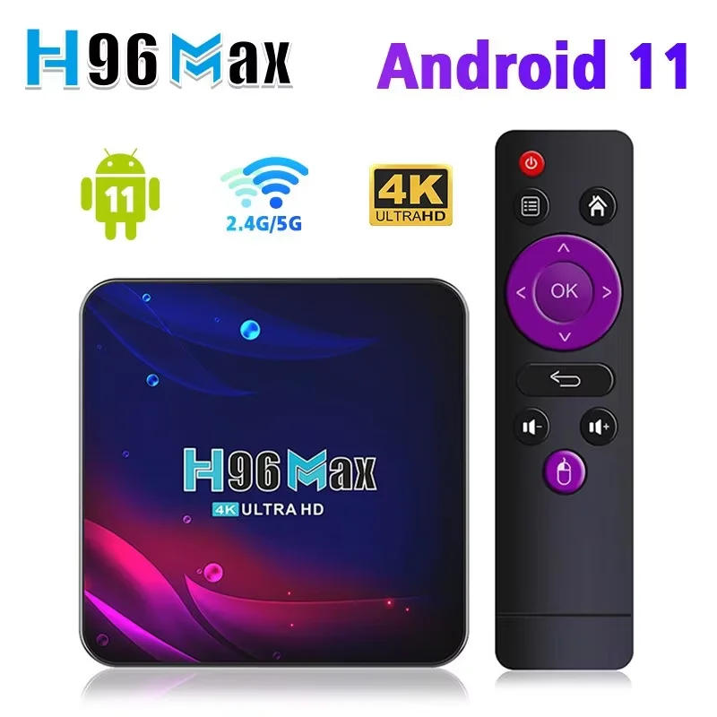 The First Rockchip RK3318 Android Tv Box H96 MAX V11 4k 4GB 32GB Smart TvBox